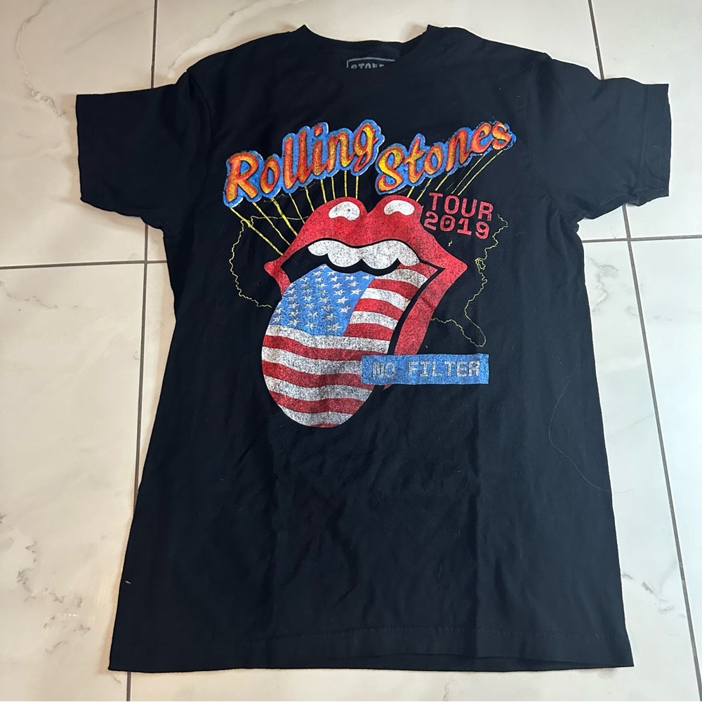 Rolling Stones 2019 no filter tour shirt size medium